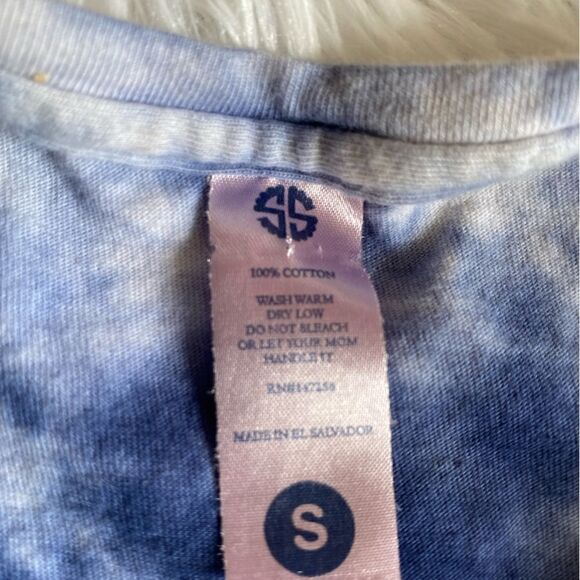 Simply Southern Tie Dye Anchor USA Tank Top Size Small - Picture 2 of 3